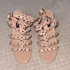 Stud Sandals with Heel